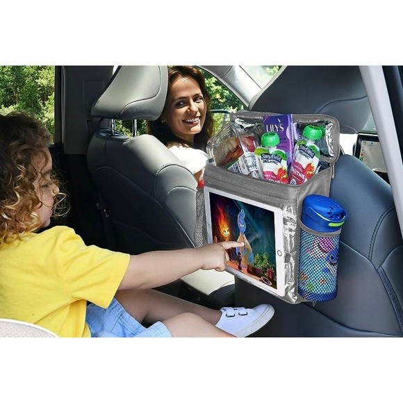 iPad/ Tablet Holder for Vehicle with Insulated Pouch - Picture 2 of 9
